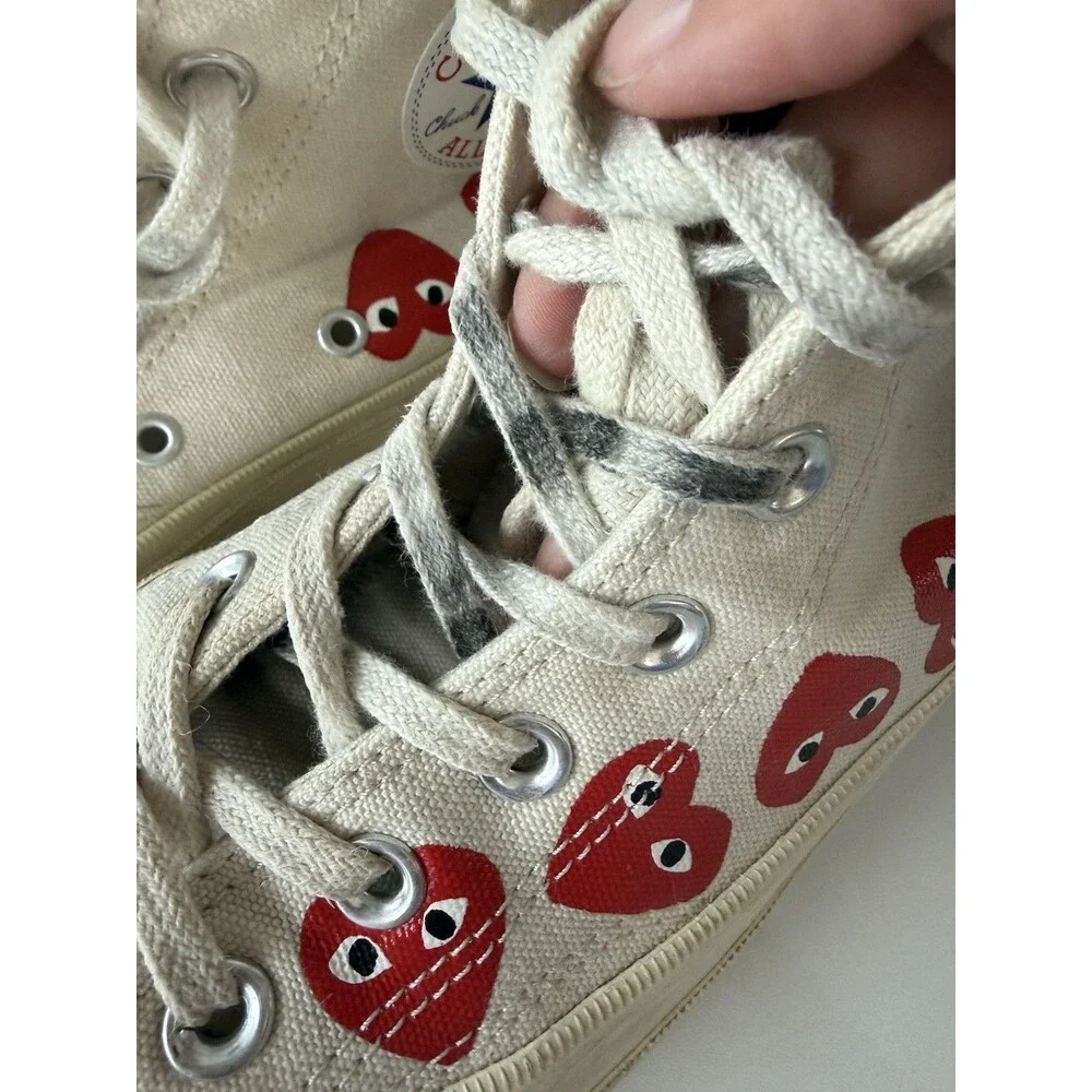 Converse Chuck Taylor Comme des Garcons PLAY High Top Multi-Heart White Men’s 5